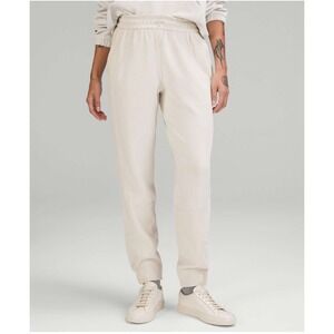 Lululemon Brushed Softstreme Ribbed High Rise Jogger White Opal Size 6